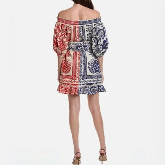 FARM RIO - Mixed Pineapple Garden Dress - Size Small - Picture 4 of 13